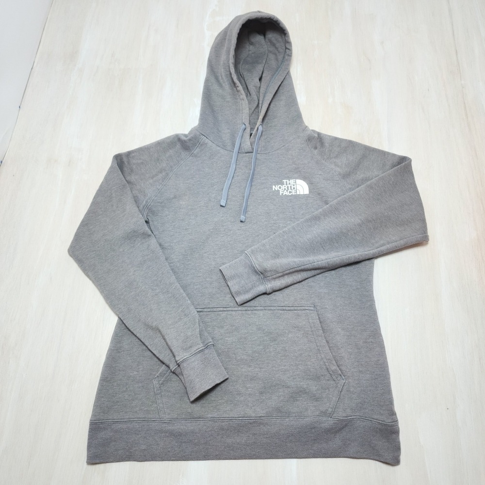 The North Face Womens Gray Sierra Nevada Topo Graphic Hoodie Size M